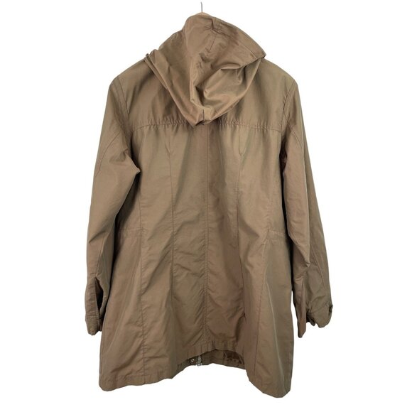 Cherokee Womens Size Large Lined Iridescent Brown/Green Full Zip Hooded Jacket - Picture 2 of 11